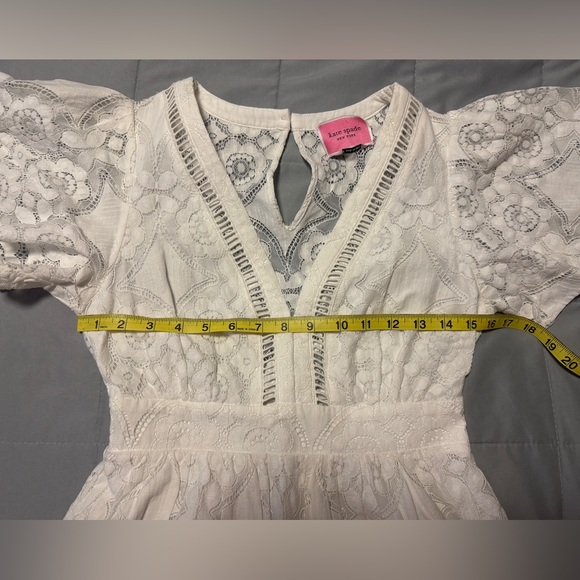 Kate Spade Bohemian White Lace Dress Size 8 (fits small) - Picture 9 of 10